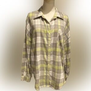 LA MIEL plaid flannel M